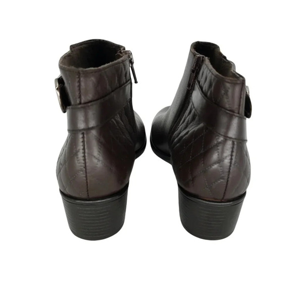 Munro Ankle Boots Bootie Jolynn Quilted Stack Block Heel - Picture 7 of 12